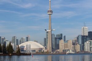 toronto, skyline, cn tower